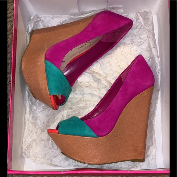 Jessica Simpson Shoes - Color Block Wedges by Jessica Simpson Jessica Simpson Shoes - Color Block Wedges by Jessica Simpson
